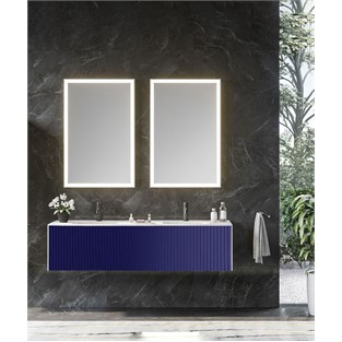 ORKA Cube Banyo Dolabı Takımı Mat Lacivert 160 cm ORKA5000175
