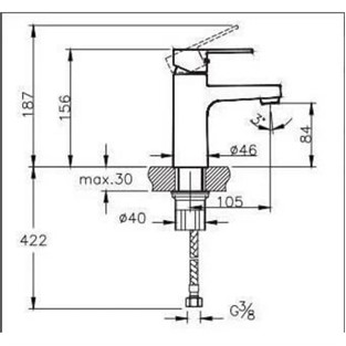 Artema Nora S Lavabo Bataryası Krom A42878