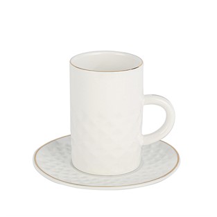 Vitale Baklava Desenli Beyaz Kupa Takımı MTFK.0110