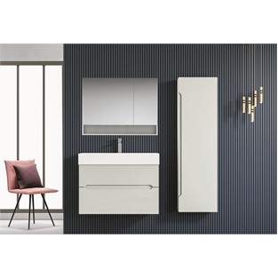 ORKA Malta Banyo Dolabı Takımı Mat Kaşmir Lake 80 cm ORKA5000418