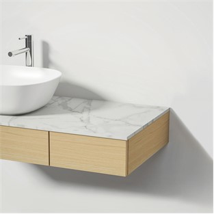 VitrA Origin Üst Tezgah Neolith 90 cm Sağ Sifon Delikli 65721