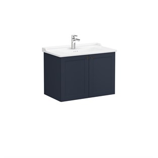 VitrA Root Classic Kapaklı Lavabo Dolabı 80 cm Mat Lacivert 68727