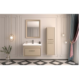 ORKA Design Banyo Dolabı Takımı Mat Cappucino 105 cm ORKA5000283