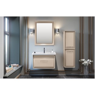 ORKA Design Banyo Dolabı Takımı Mat Cappucino 105 cm ORKA5000283