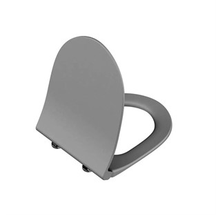 Vitra Sento Slim Klozet Kapağı Yavaş Kapanır Mat Taş Gri 120-476-009