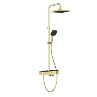 Artema Termostatik Banyo Bataryalı Core Square Duş Sistemi  250 B Soft Altın A4731074