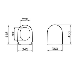 VitrA Nest Mondo Klozet Kapağı 89-003-001