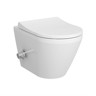 VitrA Integra Termostatik Entegre Taharet Musluklu Asma Klozet 54 cm 7041B003-7211