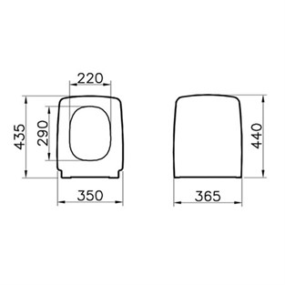 VitrA Metropole Klozet Kapağı 90-003-001