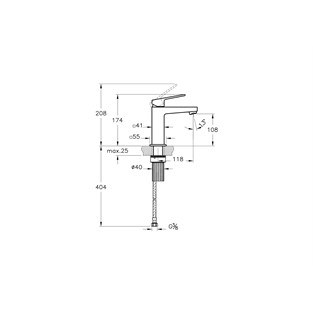 Artema Minimax Square Lavabo Bataryası Soft Altın A4372074