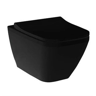 VitrA Integra Square Rim-Ex Asma Klozet Mat Siyah 7082L083-0090