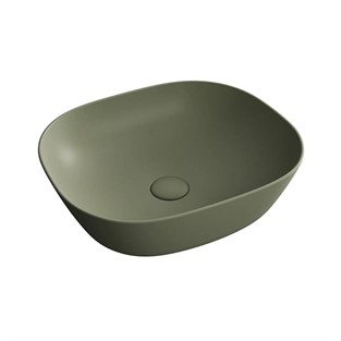 VitrA Plural Çanak Lavabo Oval 45x38 cm Mat Yosun Yeşili 7810B475-0016