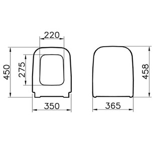 VitrA Shift Klozet Kapağı Duroplast 91-003-001
