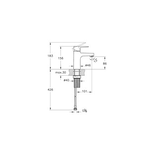 VitrA Flow Square Lavabo Bataryası A43044