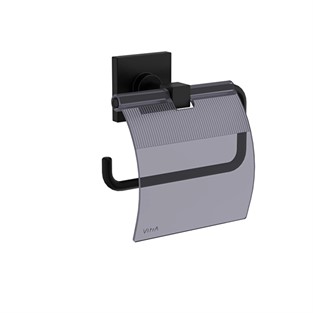 VitrA Root Tuvalet Kağıtlığı (Kapaklı) Mat Siyah A4480436