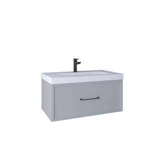 Kobos Frame 80 cm Lavabo Dolabı Light Grey KB710019