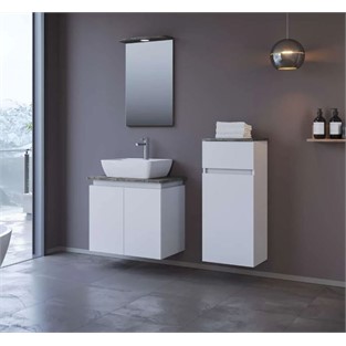 ORKA Panama Banyo Dolabı Takımı Beyaz 70 cm ORKA5000631