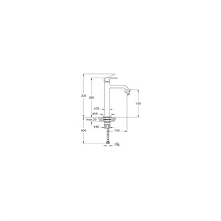 VitrA Origin Classic Çanak Lavabo Bataryası Krom A42882