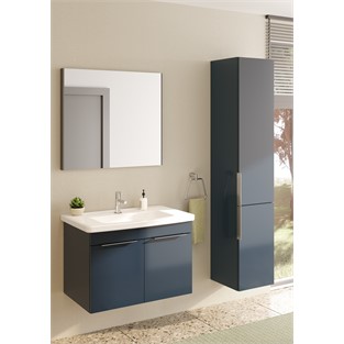 VitrA Quadrum Boy Dolabı 35 cm Parlak Antrasit 66194