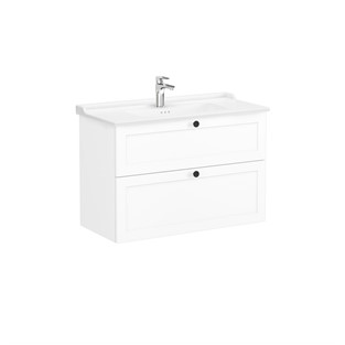 VitrA Root Classic 2 Çekmeceli Lavabo Dolabı 100 cm Mat Beyaz 68890