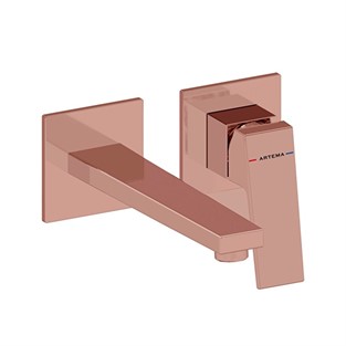 Artema Minimax Square Ankastre Lavabo Bataryası Uzun Soft Bakır A4359329