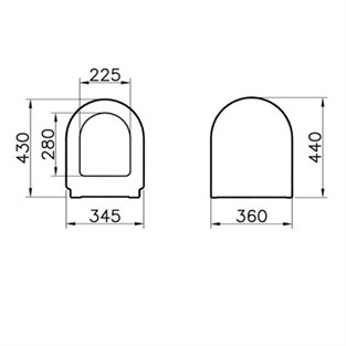 VitrA Zentrum Soft Klozet Kapağı 94-003-009