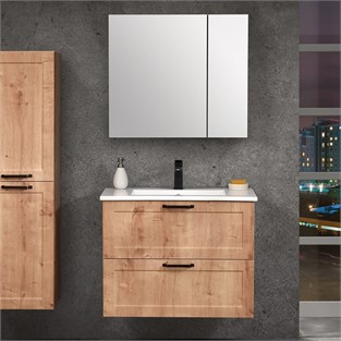 ORKA Su Banyo Dolabı Takımı Altın Meşe 100 cm ORKA5002641