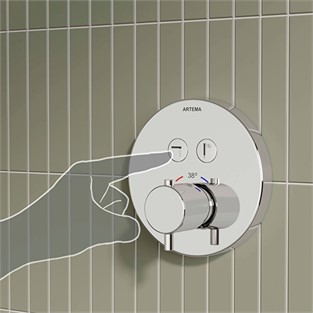 Artema Aquaheat Ankastre Termostatik Banyo Bataryası Krom A42718