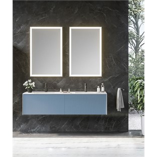 ORKA Cube Banyo Dolabı Takımı Mat Açık Mavi 160 cm ORKA5000178