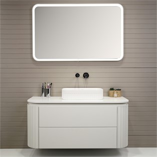 Kobos Gloria 100 cm Banyo Dolabı Seti Bianco