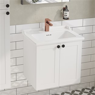 VitrA Root Classic Kapaklı Lavabo Dolabı 60 cm Mat Beyaz 68701