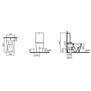 VitrA Metropole Rezervuar Beyaz 4471B003-5294