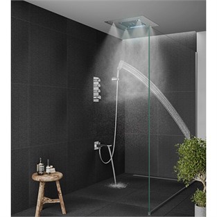 VitrA Hiera Duş Başlığı 5 Fonksiyonlu 50x50 cm Krom A45734
