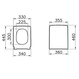 VitrA Frame Soft Klozet Kapağı 96-003-009