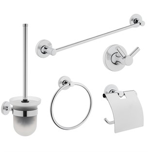 VitrA Base 100 5 Parça Banyo Aksesuar Seti Krom A44203
