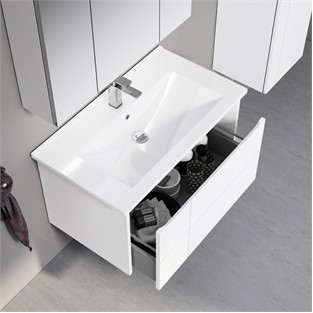 ORKA Likya Banyo Dolabı Takımı Mat Beyaz 65 cm ORKA5002488