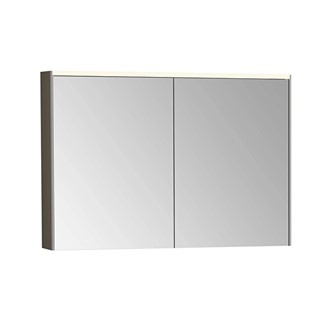 VitrA Aydınlatmalı Prime Dolaplı Ayna 100 cm Fırçalı Krom