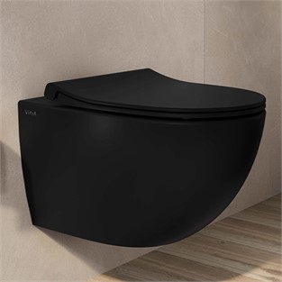VitrA Sento Klozet Kapağı Slim Mat Siyah 120-483-009