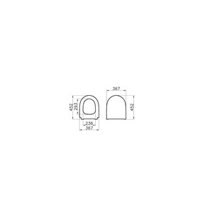 VitrA Sento Klozet Kapağı Slim Mat Siyah 120-483-009