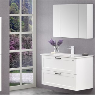 ORKA Su Banyo Dolabı Takımı  Mat Beyaz 80 cm ORKA5002642