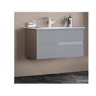 ORKA Moonlight Banyo Dolabı Takımı Mat Gri Lake 70 cm ORKA5003384