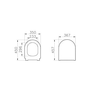 VitrA Integra Slim Klozet Kapağı Duroplast Üstten Sıkmalı 131-003-001