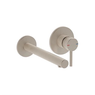 VitrA Origin Ankastre Lavabo Bataryası İki Rozetli  Fırçalı Nikel (Sıva Üstü Grubu) A4258134