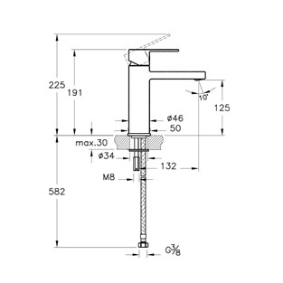 Artema Flo S Large Lavabo Bataryası Krom  A42593
