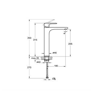 VitrA Root Round Lavabo Bataryası Çanak Fırçalı Nikel A4270734