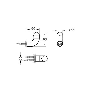 VitrA Liquid Tekli Askı Krom A44568