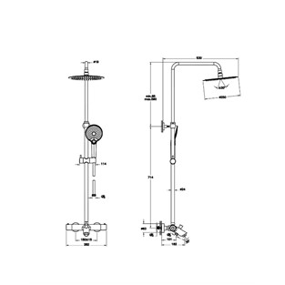 Artema Aquaheat Bliss 250B Banyo Sistemi Krom A47209