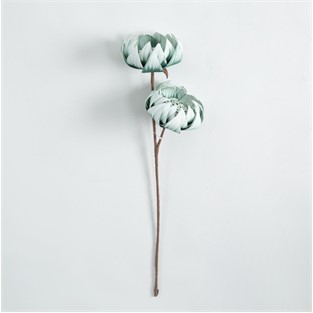 Vitale İnci Yeşil Süpürmeli Göbekli Model Yapay Çiçek AK.ESR0021