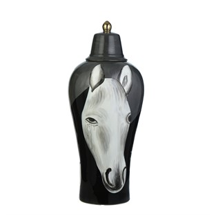 Vitale Atlı küçük Küp 72 cm Siyah AK.WLT0301