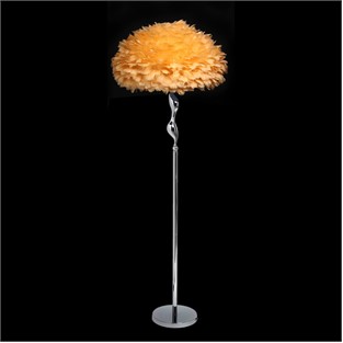 Vitale Kuş Tüyü Turuncu Lambader AY.VTFL-0040